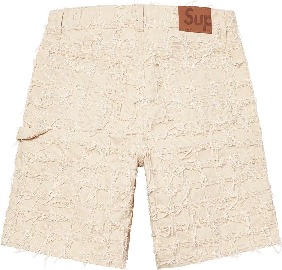Frayed Patchwork Baggy Denim Short view 16